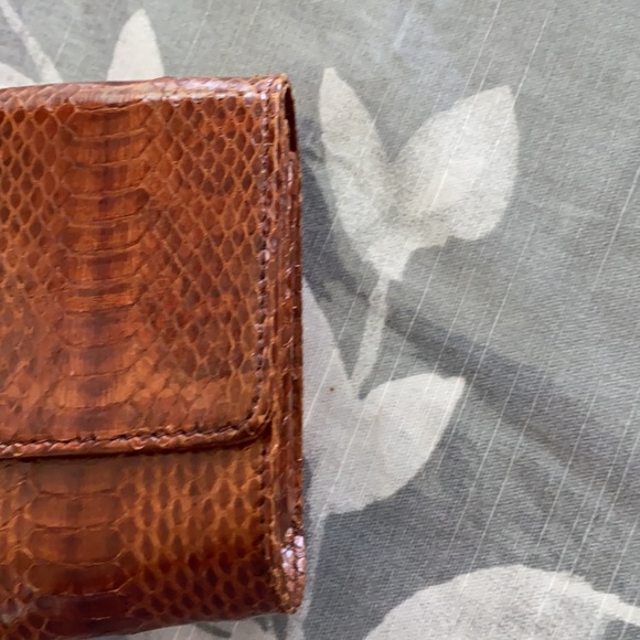 Vintage skin and suede clutch - Picture 4 of 7